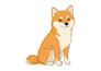 draw dog behavior in line art illustration